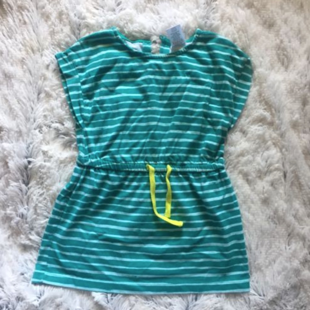 Gymboree Jawstring Blue and green striped Top 4T